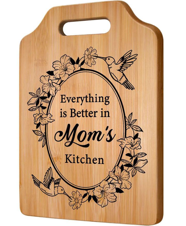 Mom’s Love Bamboo Cutting Board - n/a
