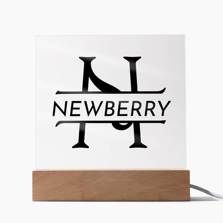 Monogramed Letter Harrington Style - LED Name Plaque – vo•hn