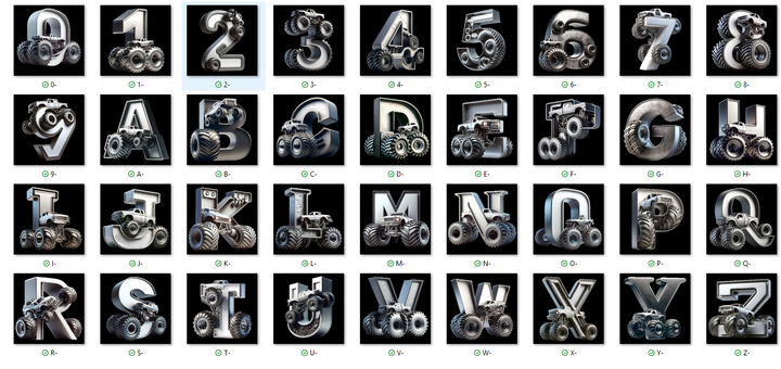 Monster Truck Style - Personalized Name Canvas Print