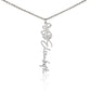 Personalized Flower Name Necklace - Custom Gift USA - vo•hn