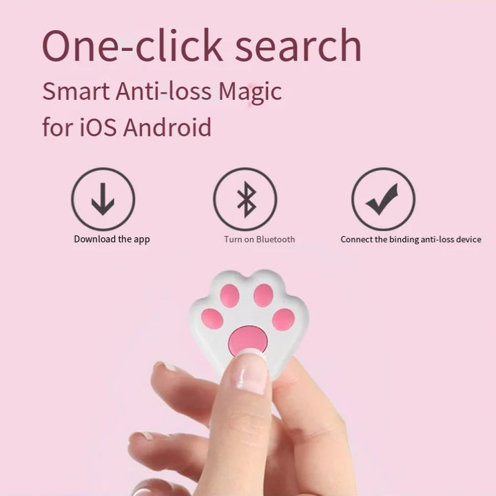 PetPal Tracker - Bluetooth Anti-Lost Dog or Cat Tracker with Two-Way Alarm