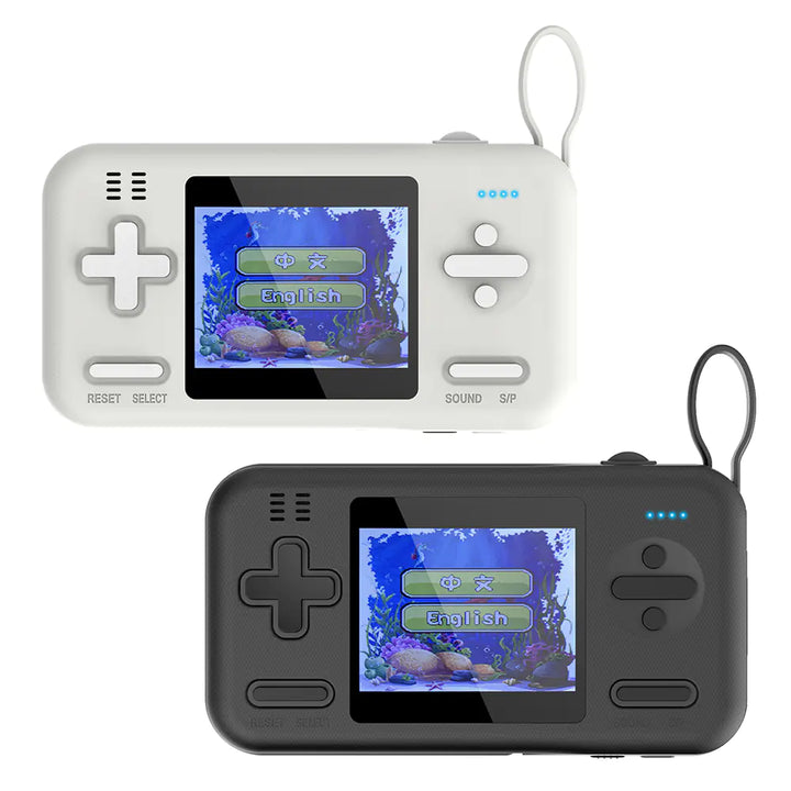 Retro Gamer Plus: 2-in-1 Power Bank & Game Console with 416 Built-In Games - Black
