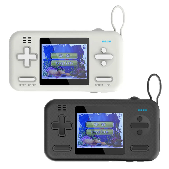 Retro Gamer Plus: 2-in-1 Power Bank & Game Console with 416 Built-In Games - Black