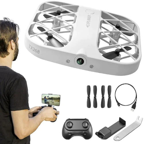 SkySnap Mini 4K: Ultimate Compact Flying Experience - White