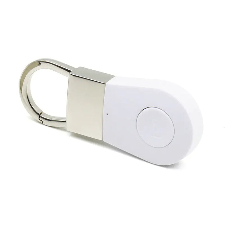 SmartFinder Keychain: Bluetooth Tracking with Map Positioning & Alerts - White