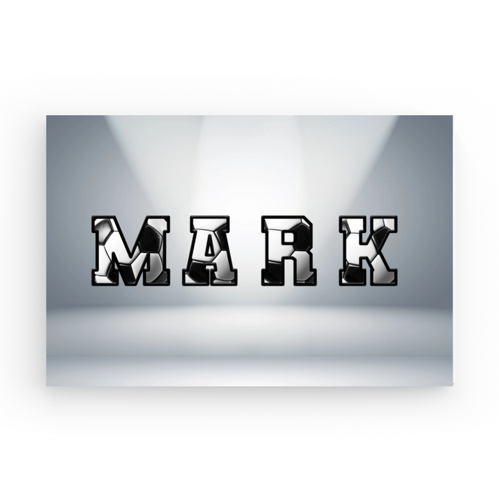 Volleyball Style - Personalized Name Canvas Print