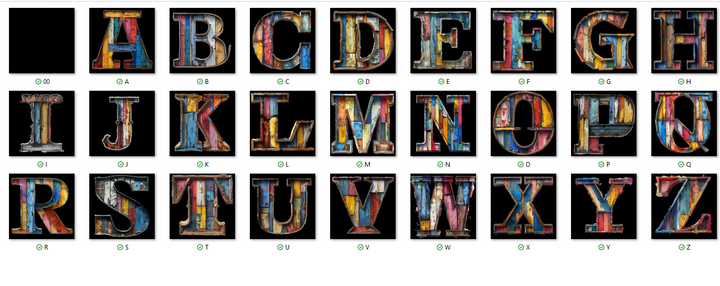 Thatchwork Style - Personalized Name Canvas Print