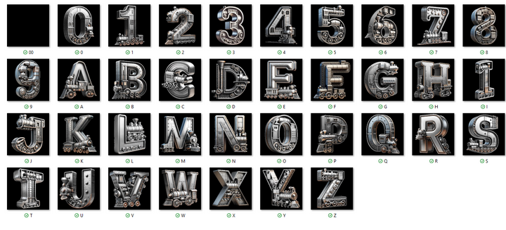 Train Style - Personalized Name Canvas Print